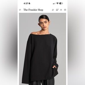 The Frankie Shop Black Mavlo Top